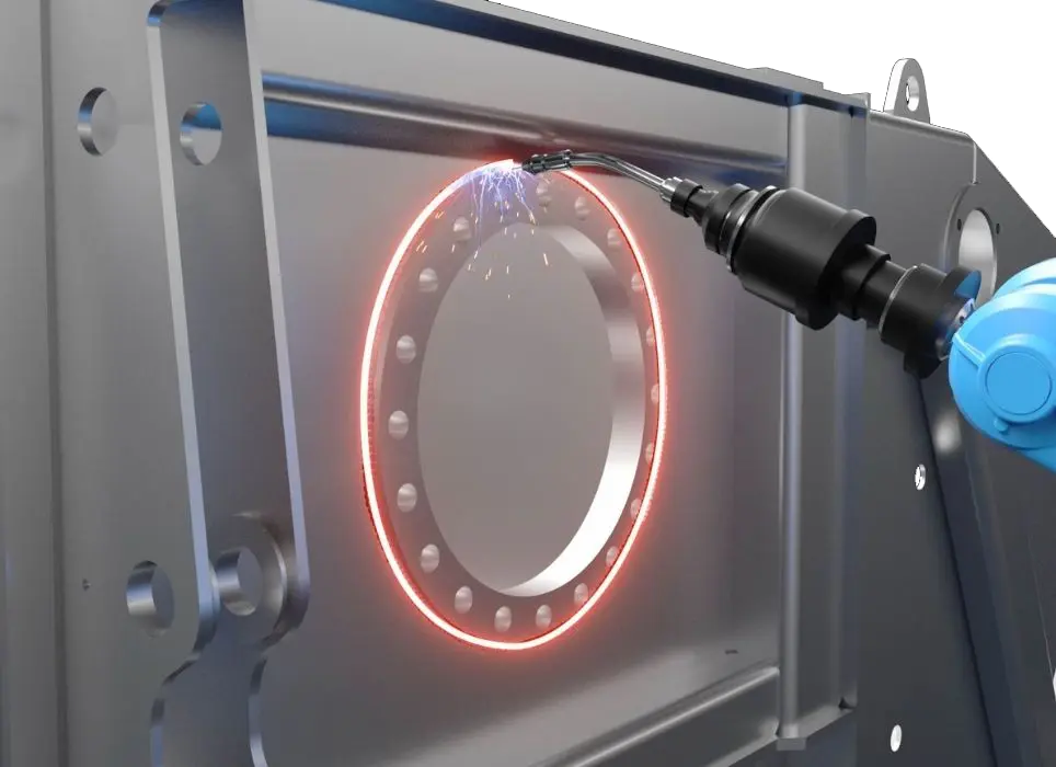 High-precision 6D pose tracking system capturing tool position and orientation for robotic path planning applications.